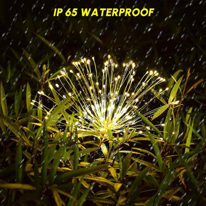 180 LED Solar Firework Lights Waterproof DIY Solar Garden Lamps 2Pcs