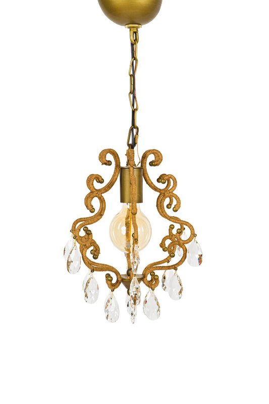 ML15907Hanging Garden Chandelier w/ Crystals